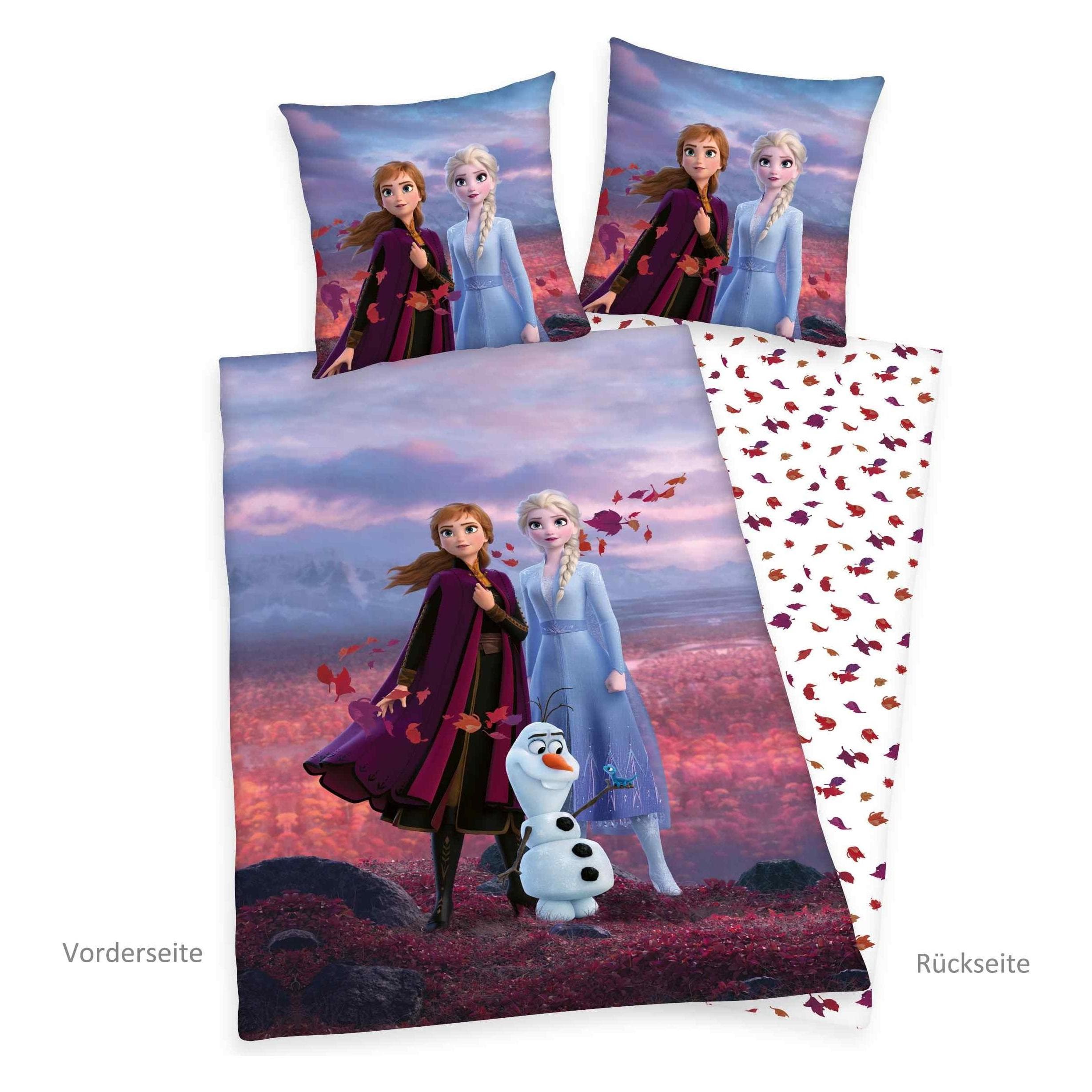 Herding, Beddengoed voor kinderen, Kinderbeddengoed "De ijskoningin 2 (200 x 135 cm, 80 x 80 cm)