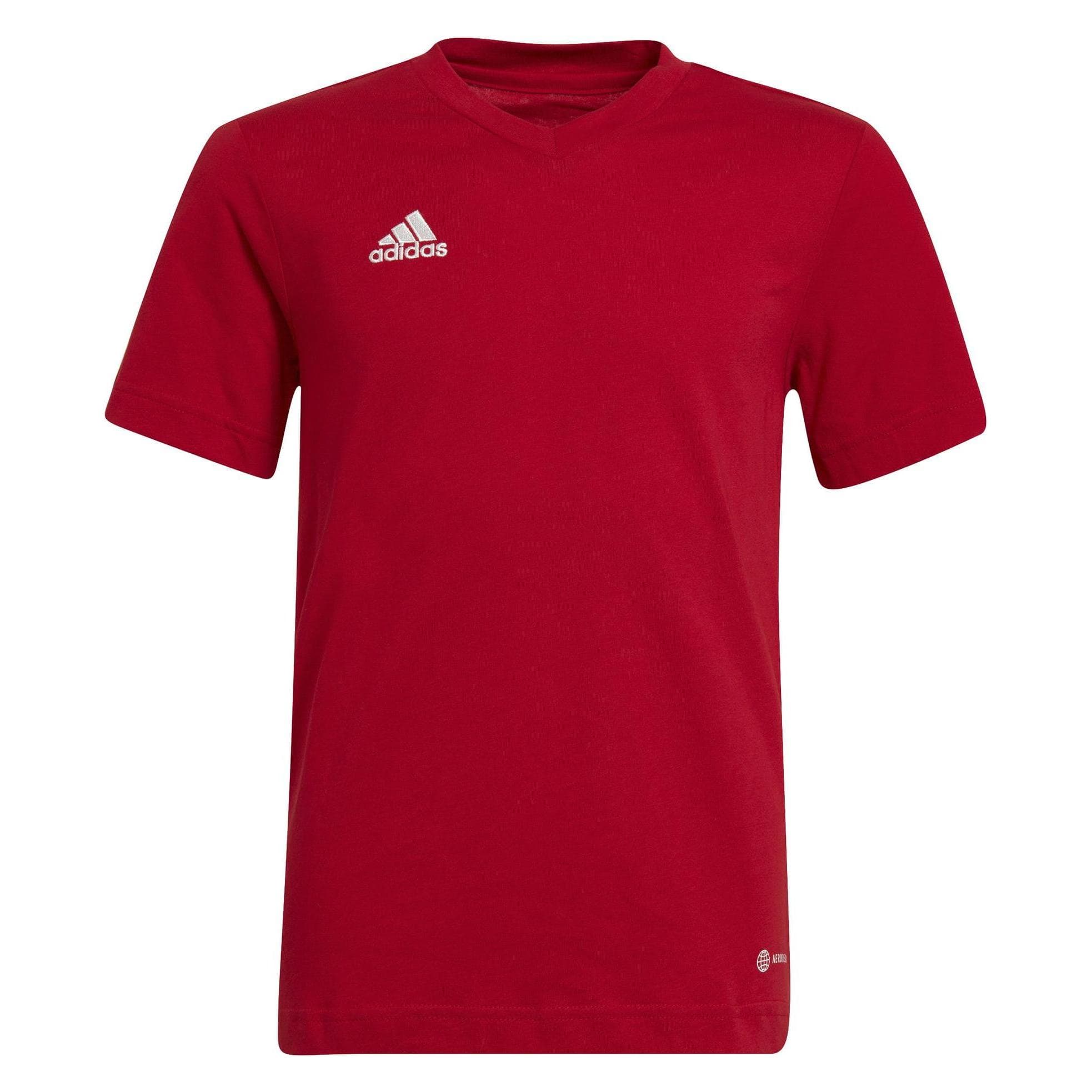 Adidas, Jongens, Sportief shirt, Kinder T-shirt Entrada 22 Tee rood HC0446 (140cm) (140), Rood, 140