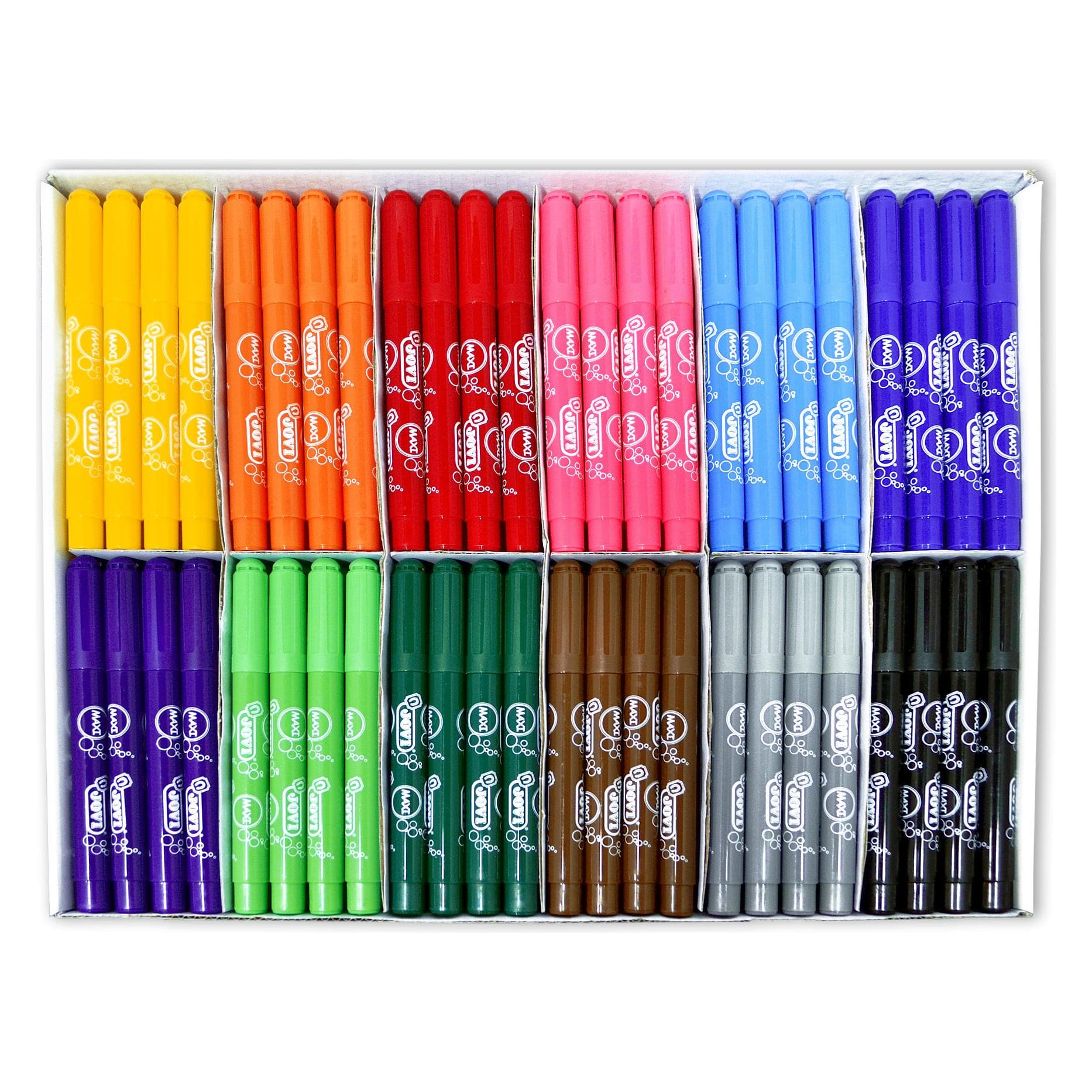 Jovi, Kleurpotloden, Jumbo viltstiften, geassorteerde kleuren, 96 stuks. (96x)