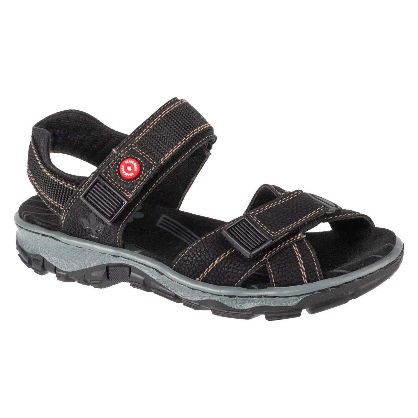 Rieker, Vrouwen, Sandalen, Sandalen, Zwart, (36)