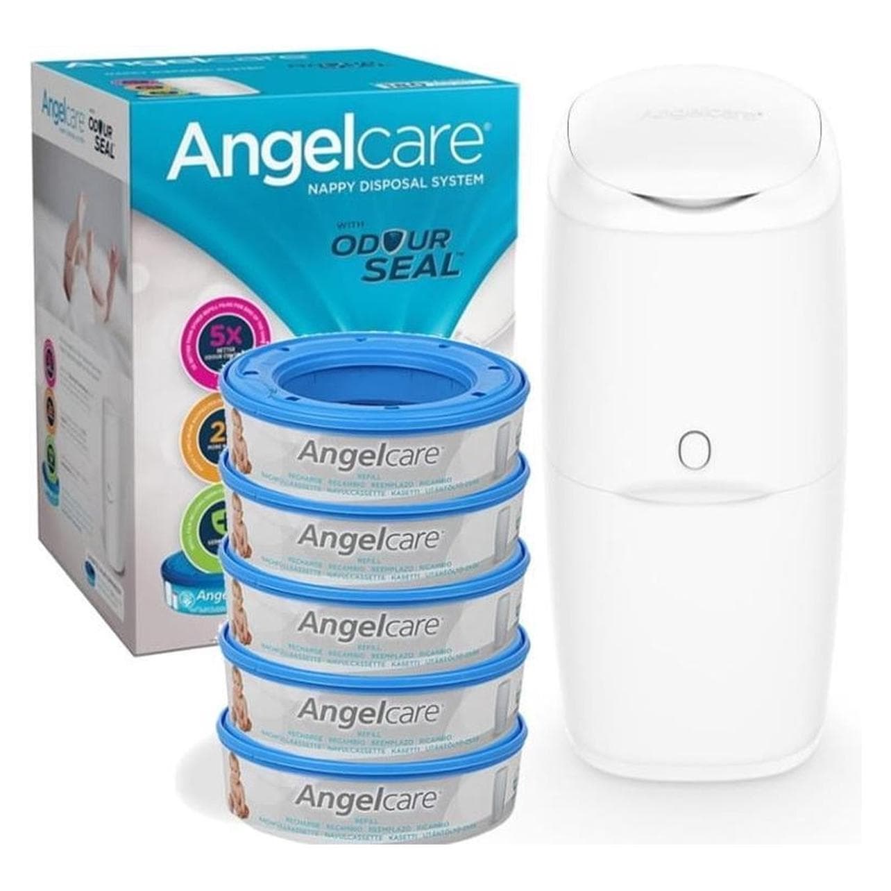 Abakus Classic Dry Container + 5 Angelcare Cartridges