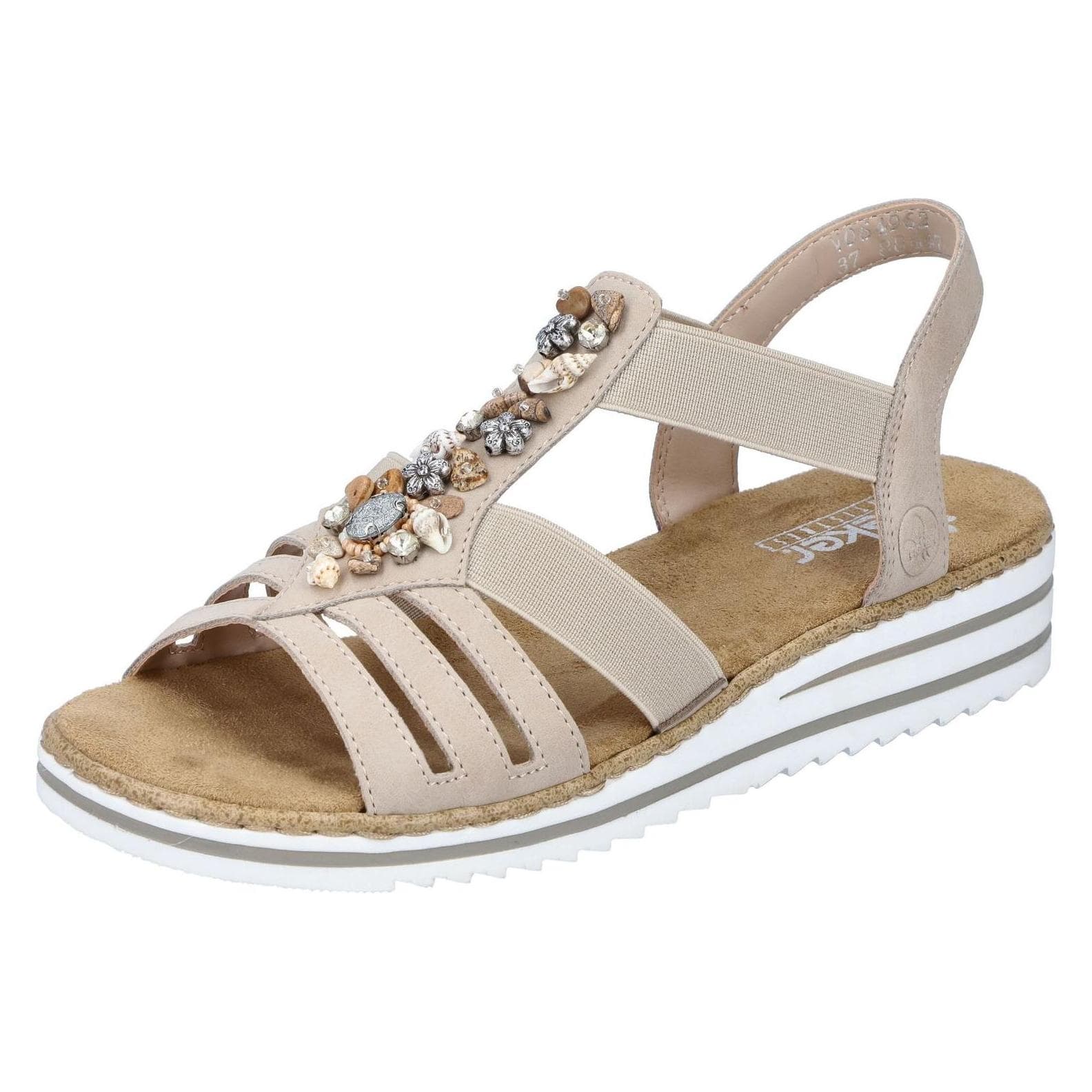 Rieker, Vrouwen, Sandalen, Sandalen, Beige, (39)