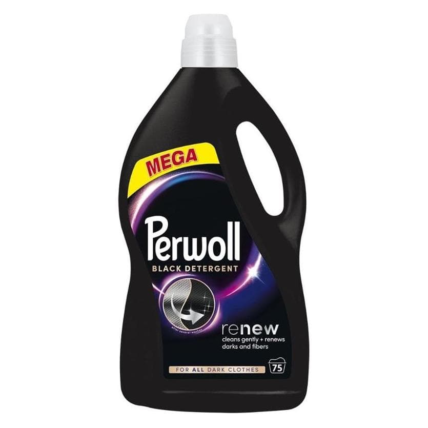 Perwoll WASMIDDEL VLOEIBAAR ZWART 75W 3,75L, Wol, Zwart