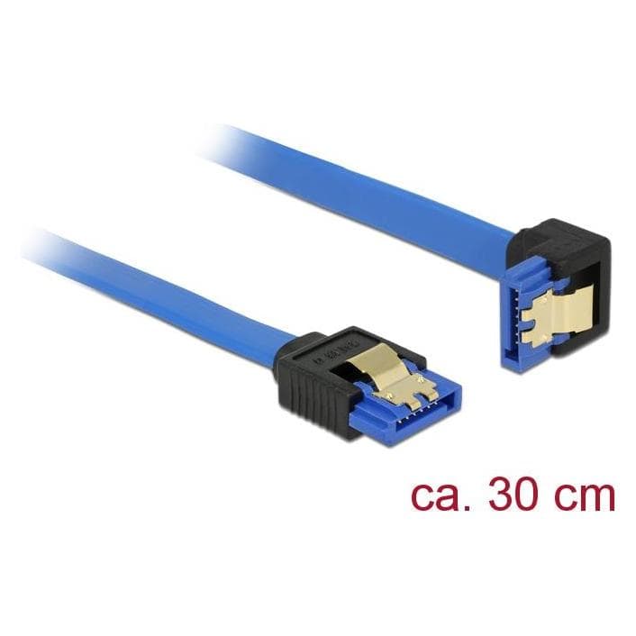 Delock SATA kabel Serial ATA 150/300/600 (30 cm, SATA), Interne kabel (PC)