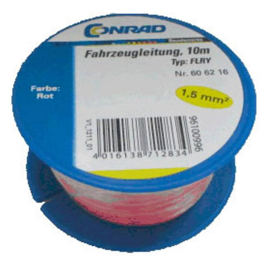 Conrad Components, Kabelgeleiders, Voertuigkabel FLRY-B 1 x 1,5 (10 m)