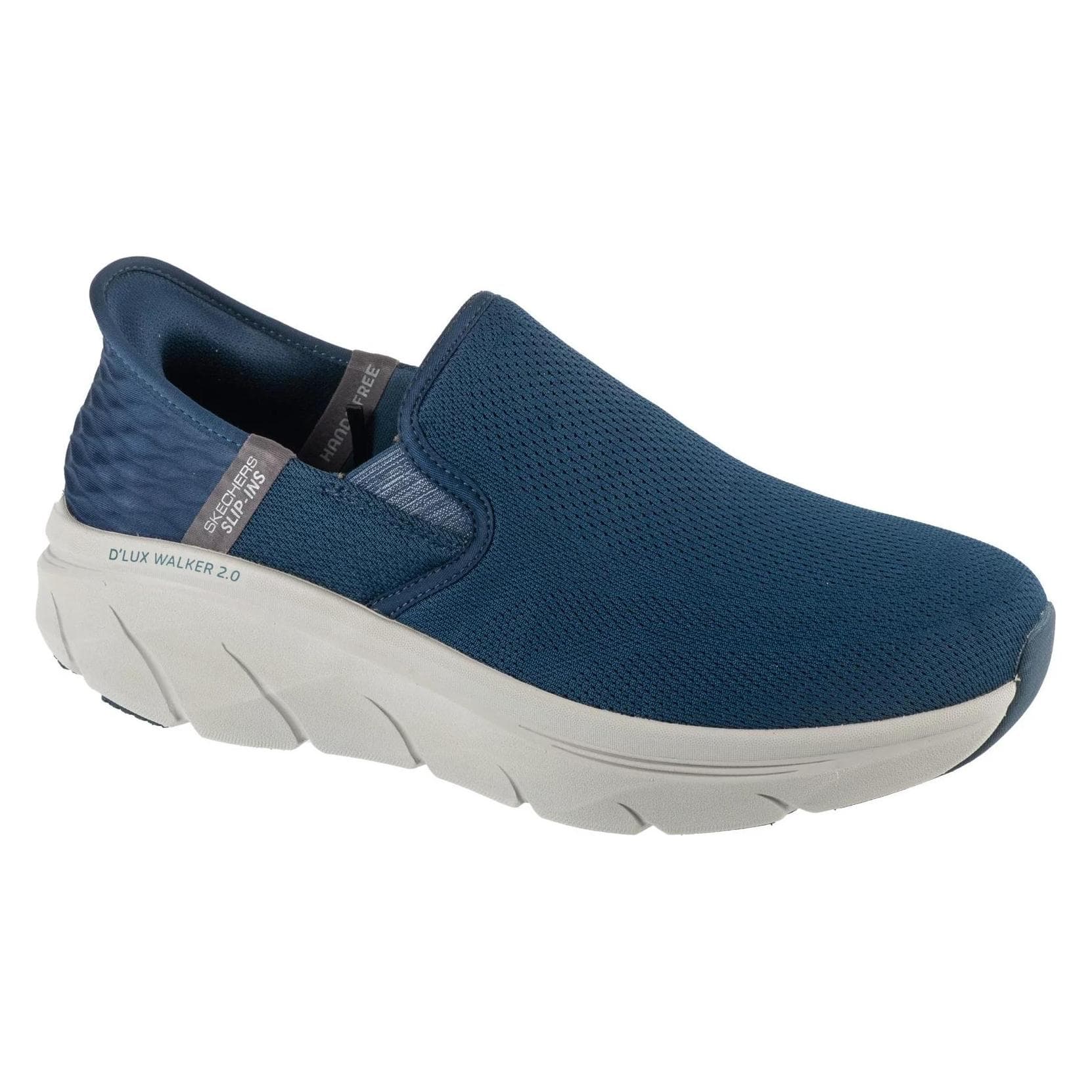 Skechers, Mannen, Sneakers, Slip-ins: D'Lux Walker 2.0 - Reeler marineblauw, Blauw, (42.5)