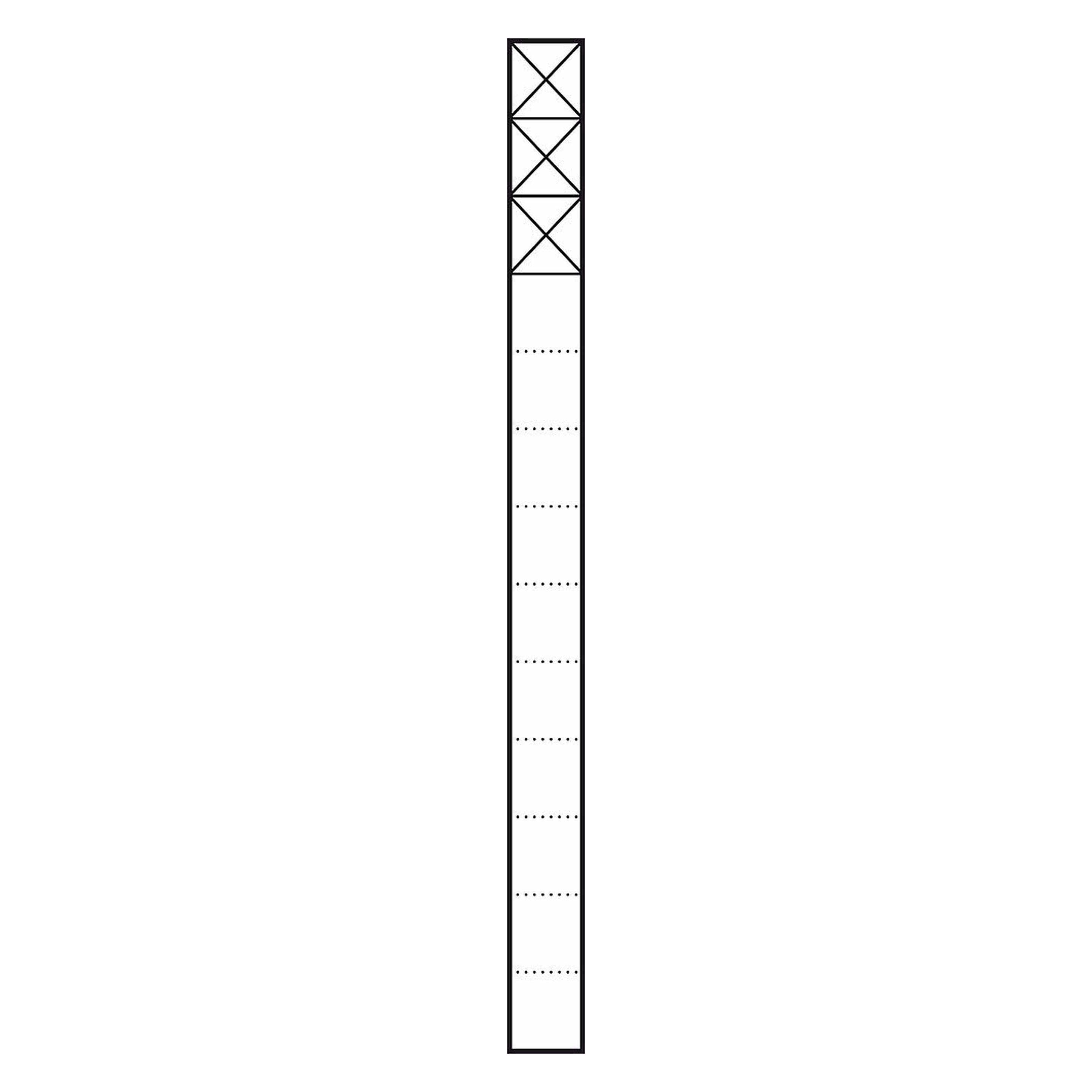 Siedle S. & Soehne communicatiezuil 1,3m sil/met 3Mod KSF 613-3 SM, DJ accessoires, Zilver