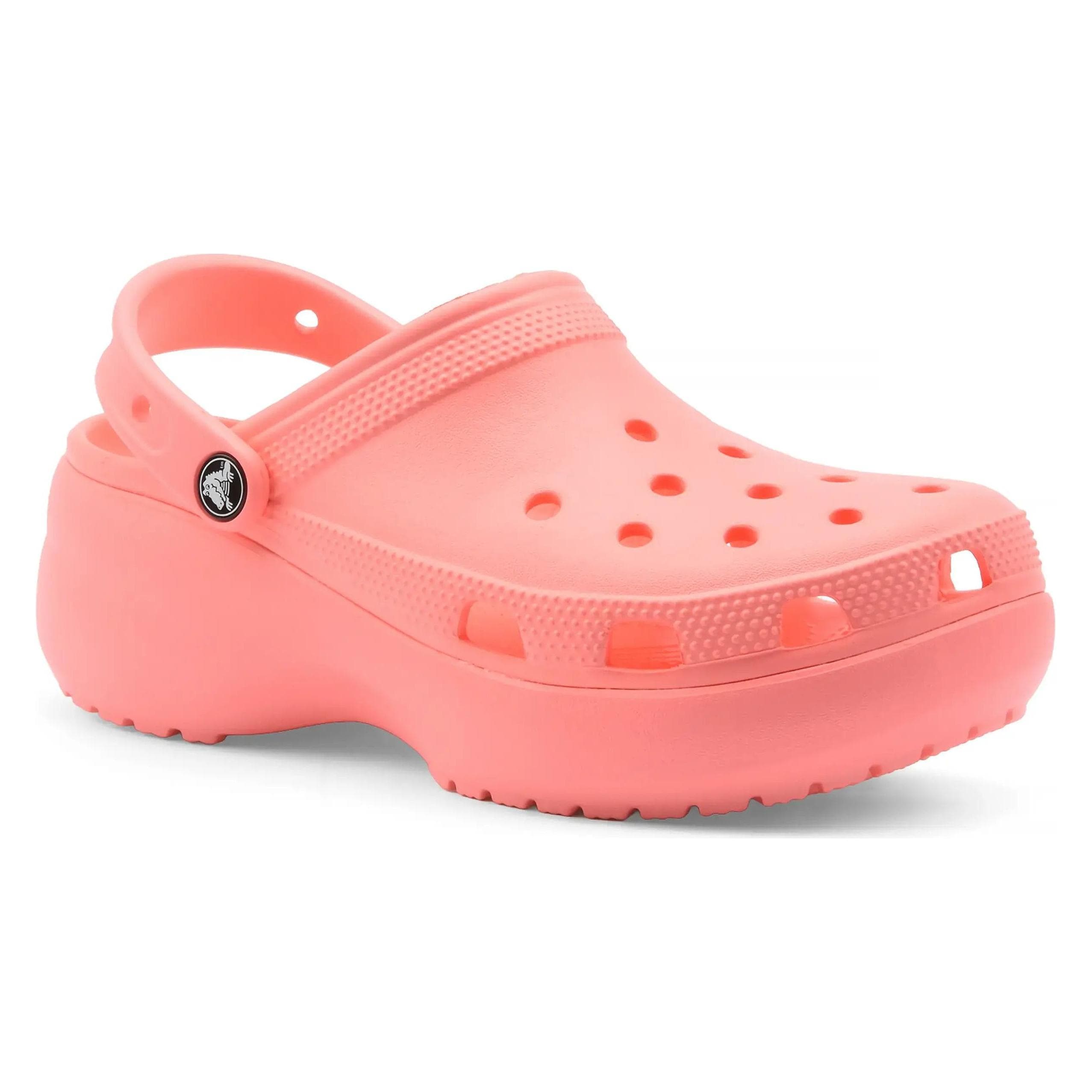 Crocs, Women, Slippers, Classic Platform Clog, Pink, (37)