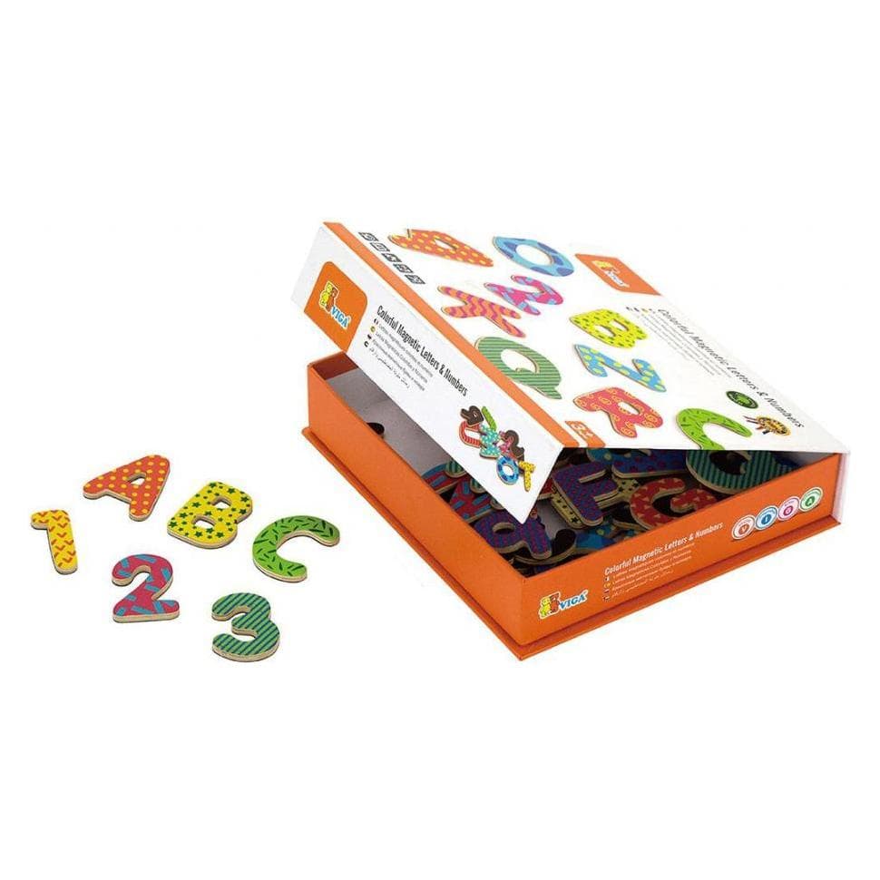 Viga Toys, Magnets, Magnetic letters (77x)