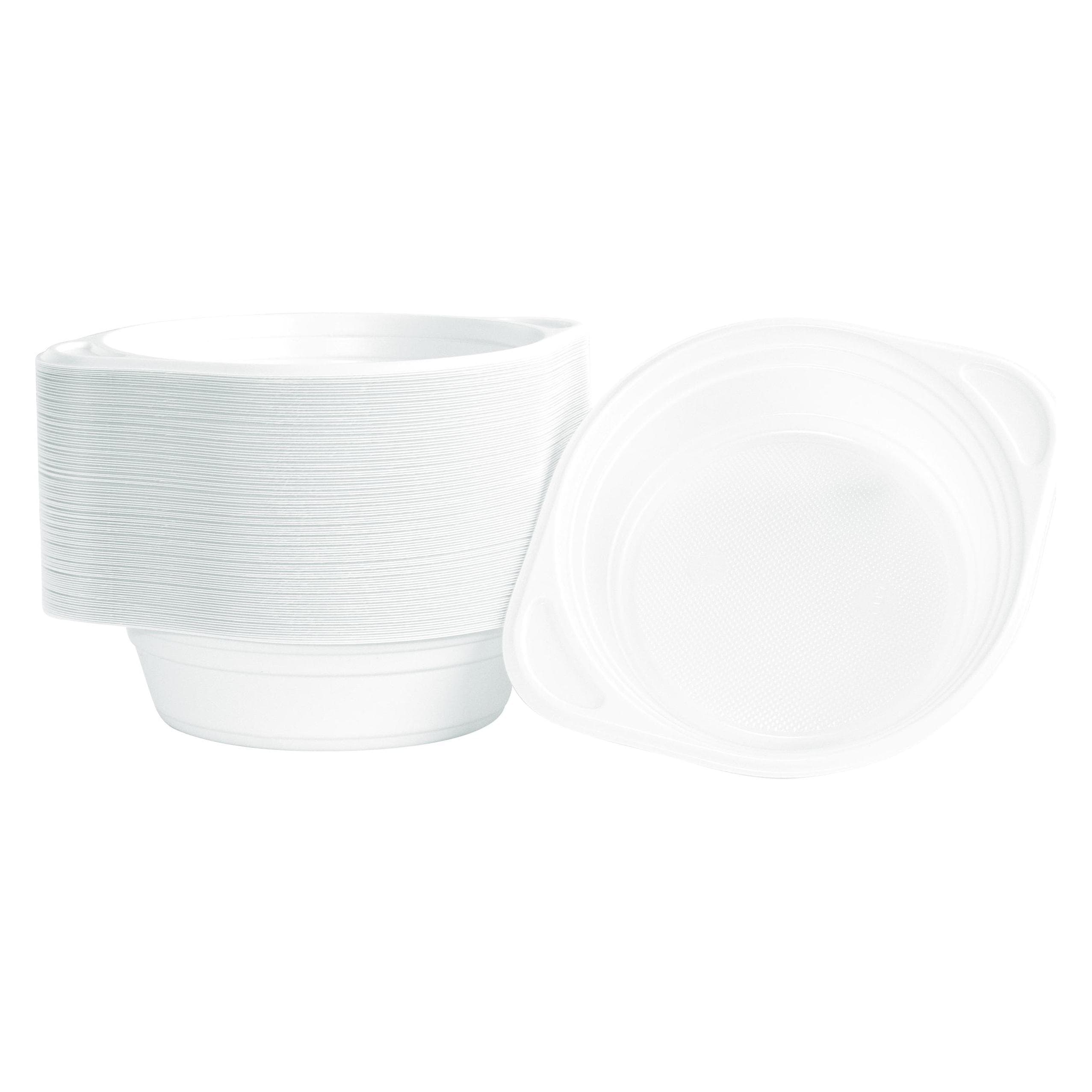 Office Products, Wegwerpservies, Plastic folie, 500 ml, maat 16 cm, 100 stuks, wit (100x)