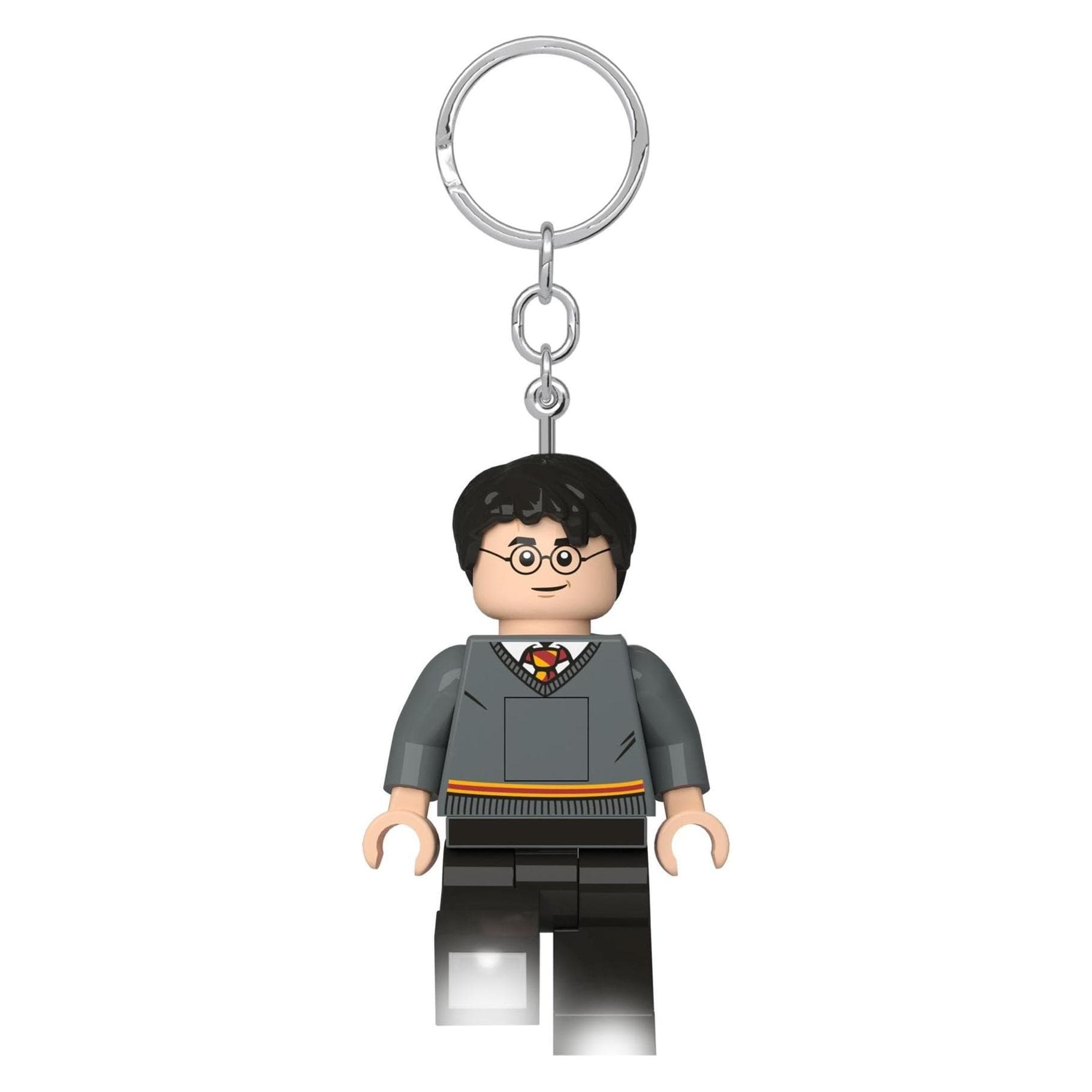 LEGO, Sleutelhanger, Harry Potter-sleutelhanger met zaklamp, Grijs, Zwart
