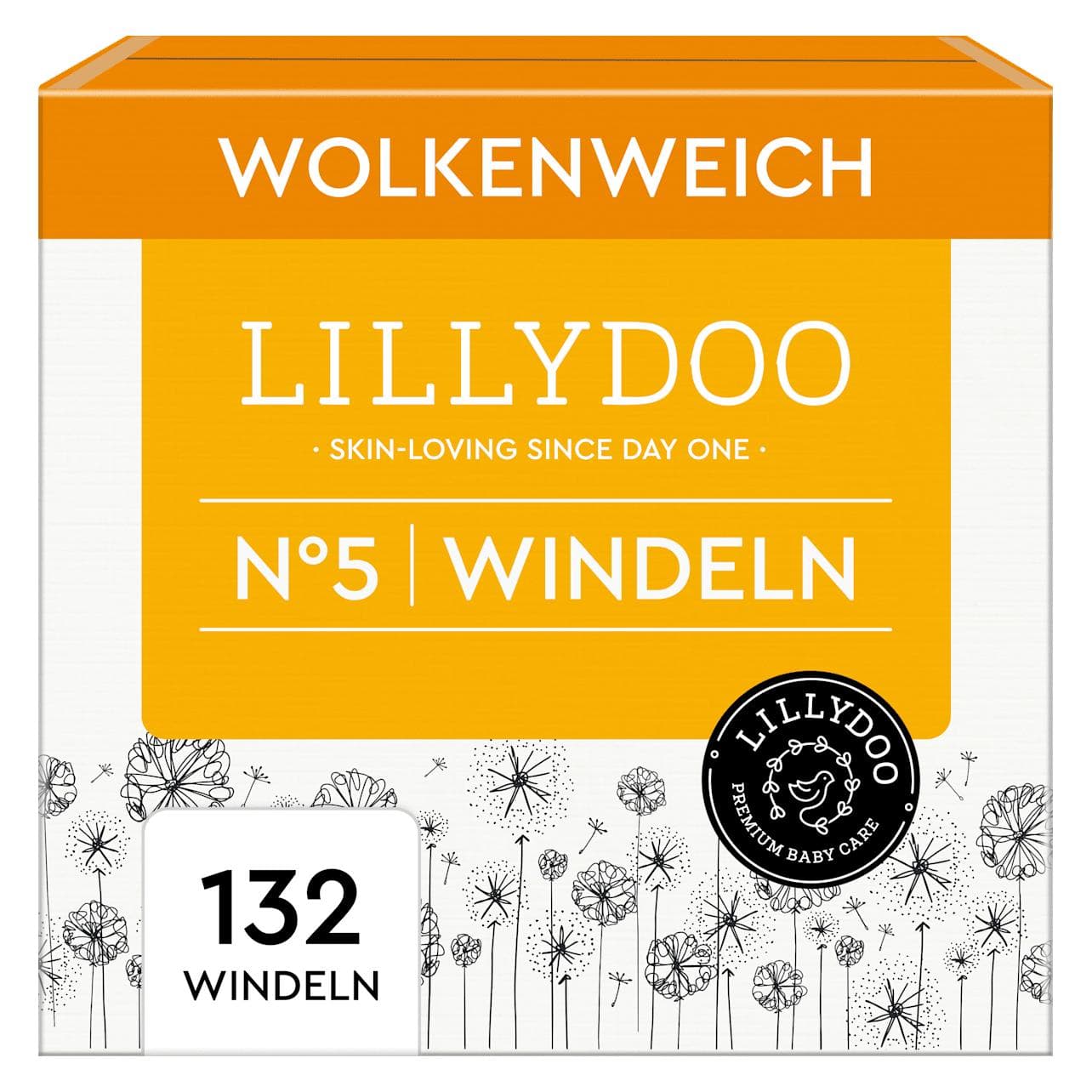 Lillydoo Windeln Gr. 5 (11+ kg) Monatsbox, 132 St (Size 5, Monthly box, 132 pcs.)