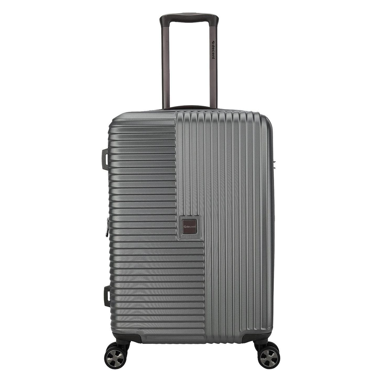 Decent-Verlag Decent Tourister middelgrote koffer - 66 cm - 65/80 liter - Uitbreidbaar - TSA-sleuf - Antraciet, Koffer, Grijs