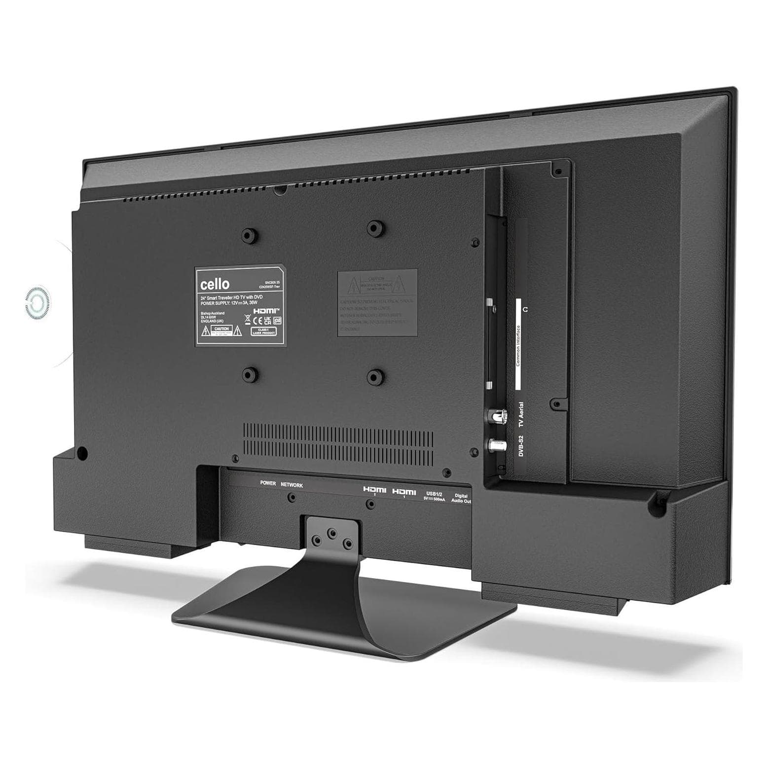 Cello Smart/DVD-Kombination mit WebOS, Triple-Tuner und Bluetooth für Camping und Reisen (DVD Player), Bluray Player + DVD Player, Schwarz