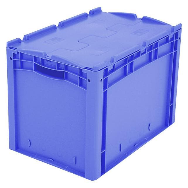 Bito, Opslagcontainer, XL Euro stapelbak, met 2-delig scharnierend deksel, LxBxH 600 x 400 x 438 mm.