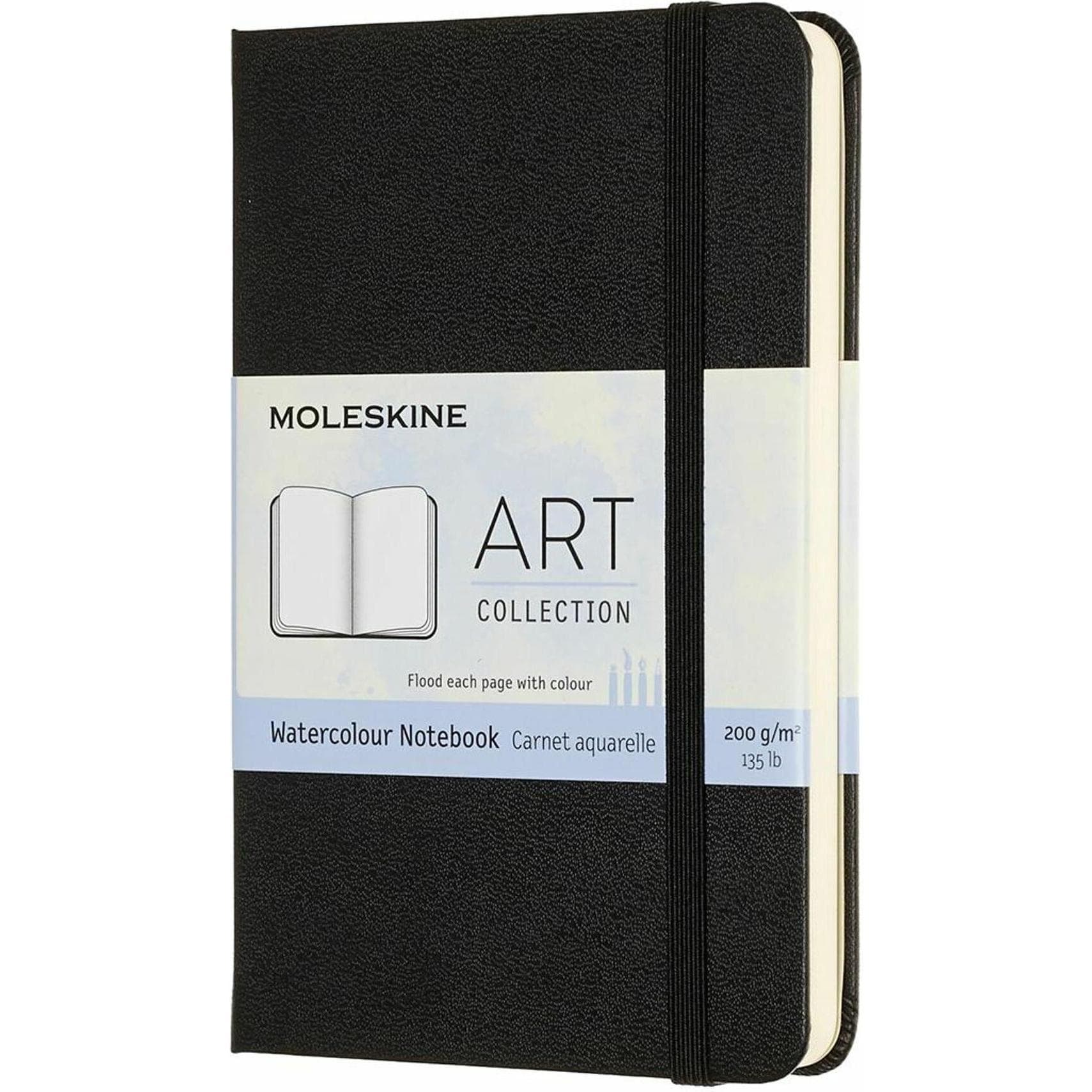 Moleskine, Notitieboekje + schrijfblok, Aquarelboek (A6, Zak 9x14, Geen)