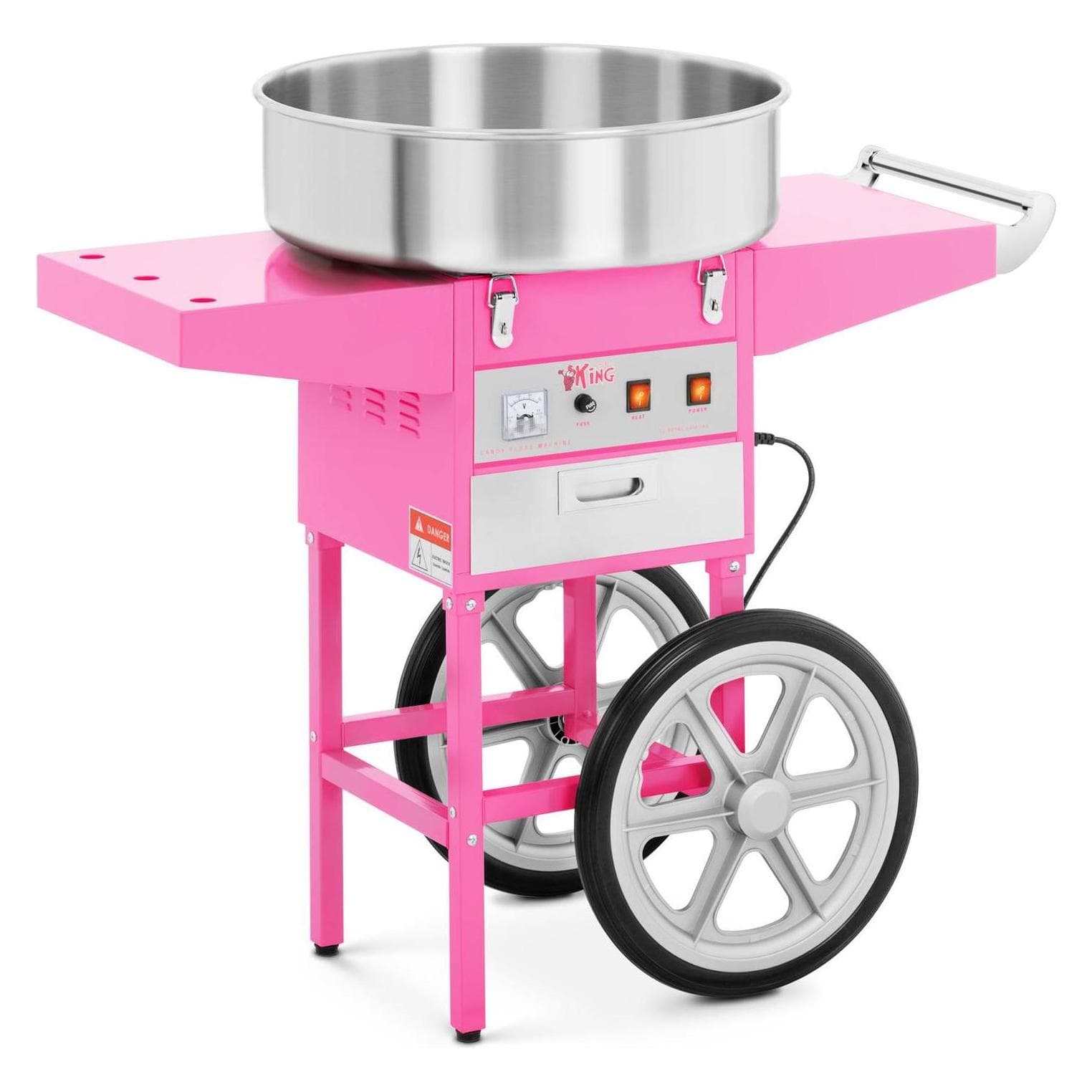 Royal Catering RCZC-1200-W Zuckerwattemaschine, Leuke keuken, Roze