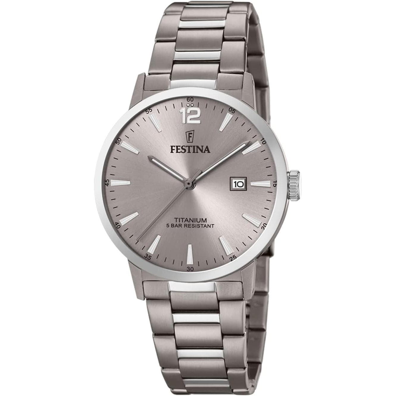 Festina, Horloge, Titanium, Grijs, (Analoog horloge, 40 mm)