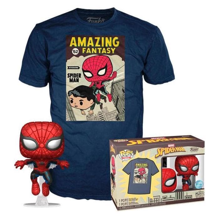 Funko Set figuur POP & Tee Marvel Spiderman Comic Cover