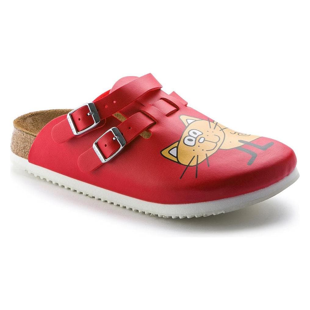 Birkenstock, Unisex, Sandalen, Kay SL Birko-Flor smal, Rood, (42)
