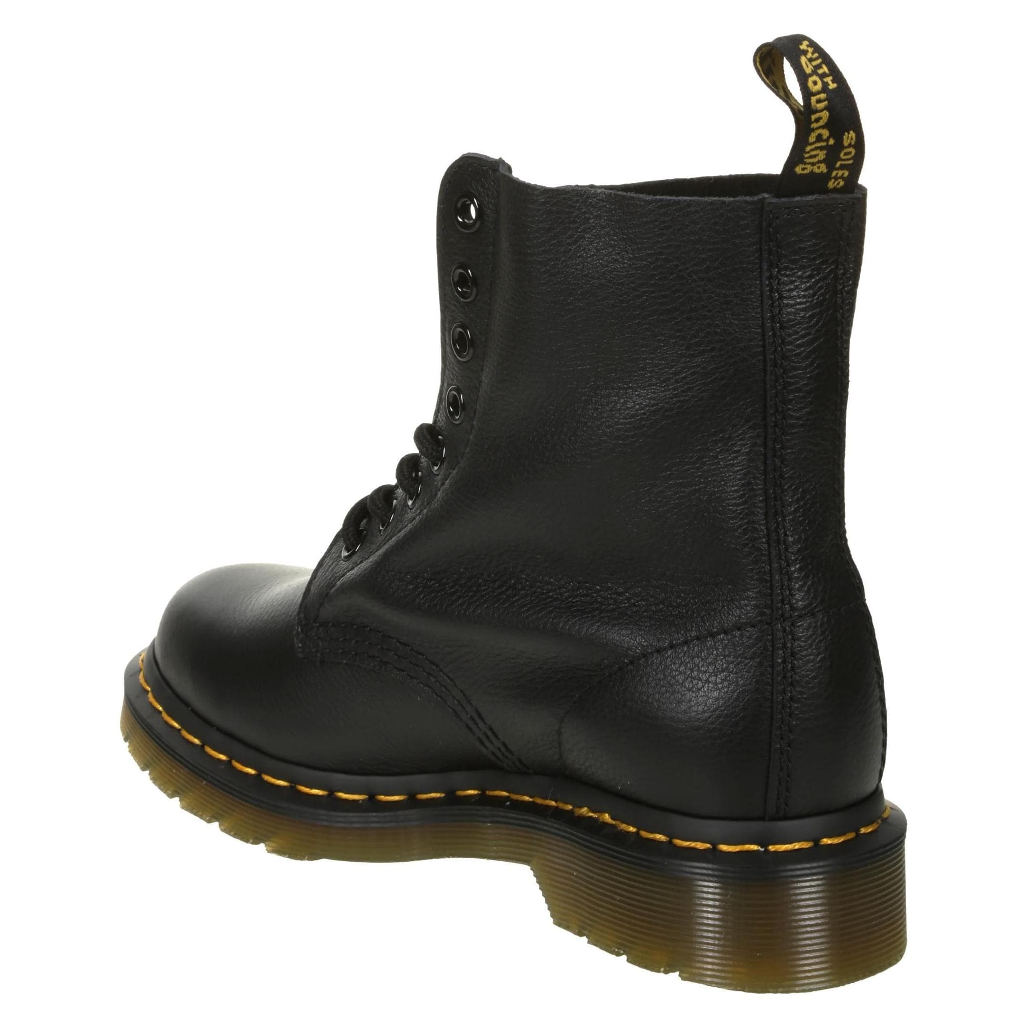 Dr. Martens, Vrouwen, Laarzen, Leder Stiefelette, Zwart, (37)