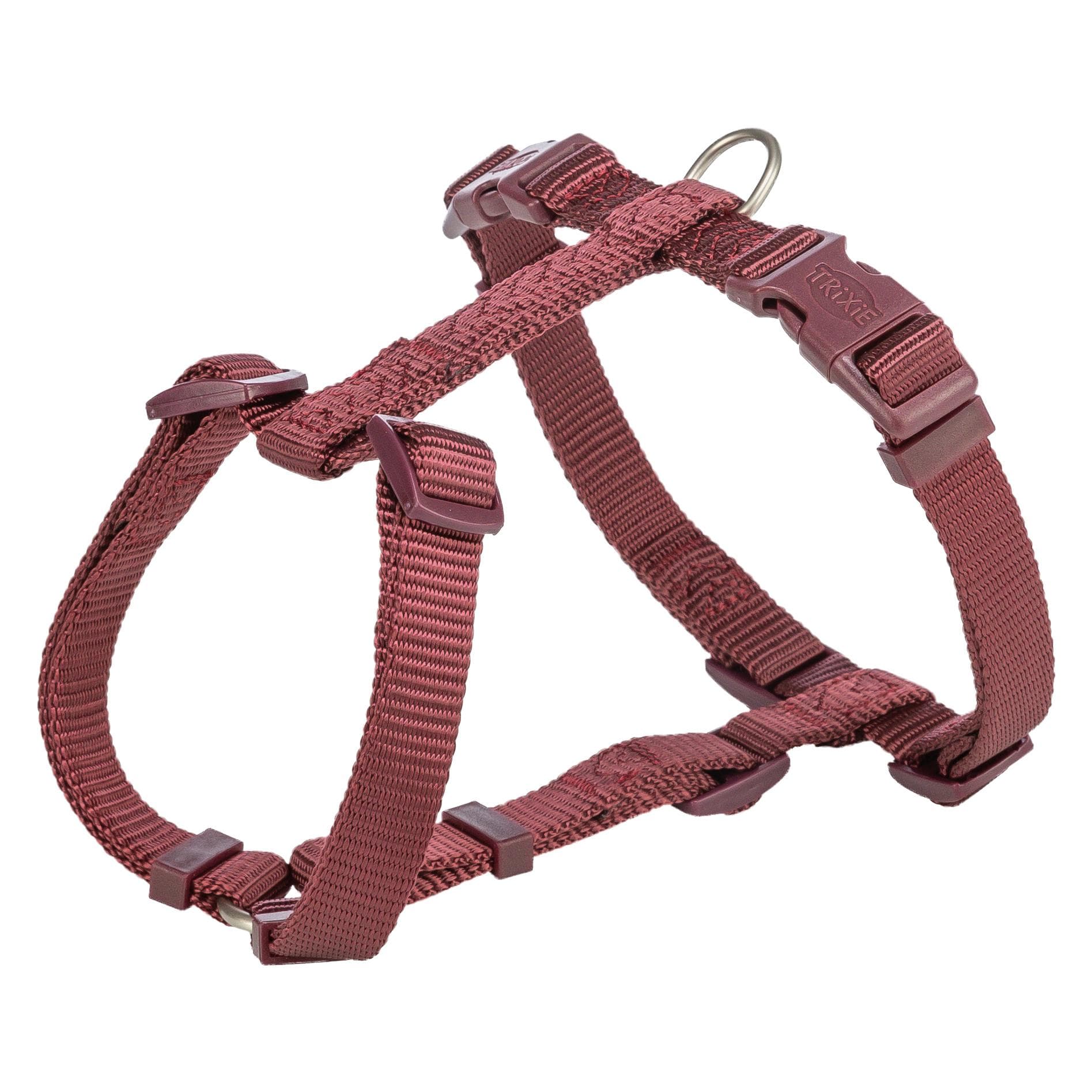 Trixie Hondentuig Premium H-Tuig Sangria Rood - 42-60X1,5 cm (M, S, Hond), Kraag + Leiband