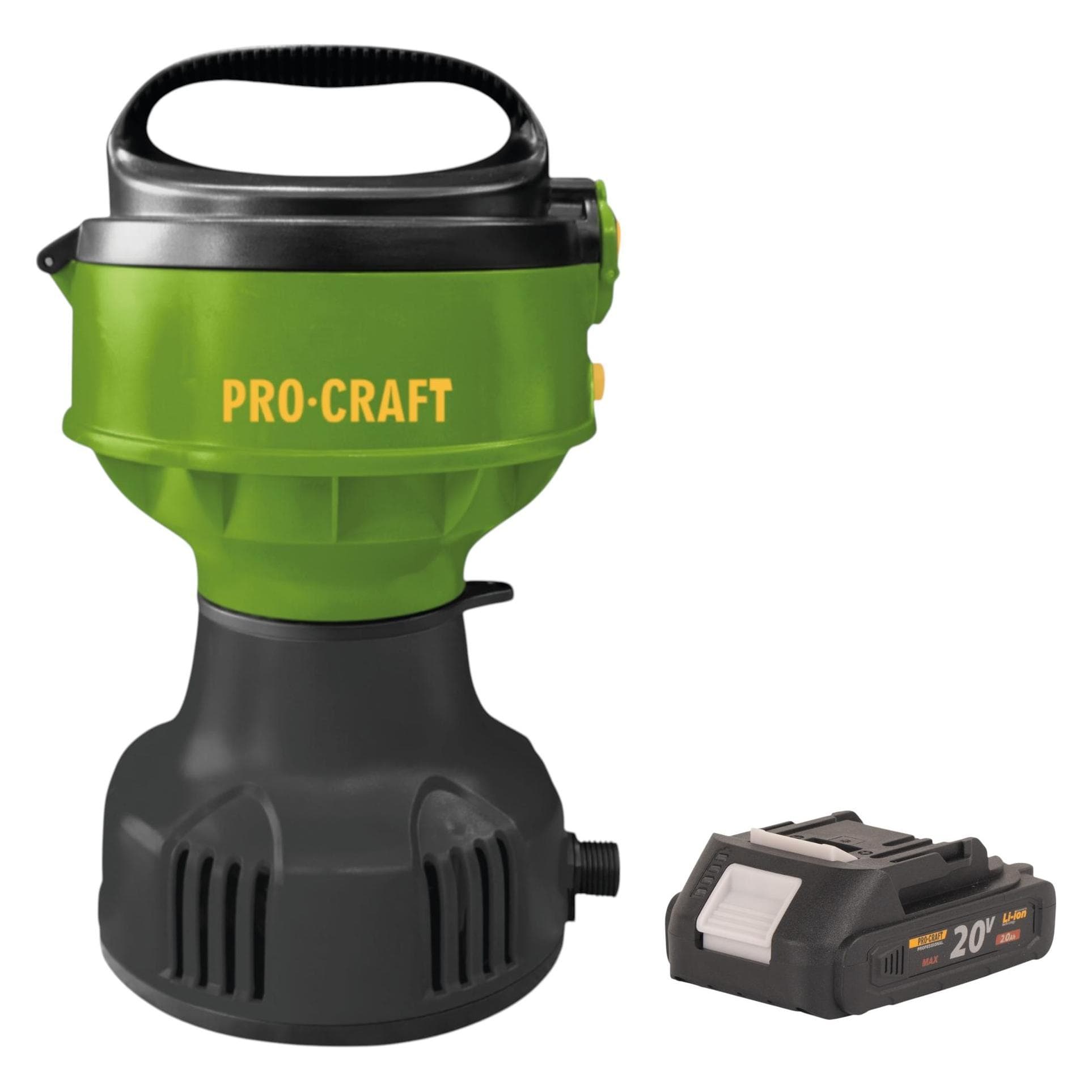 Procraft, Waterpomp, CPN22bb Akku Schwimmpumpe 20 V 3200 l/h + 1x Akku 2,0 Ah - ohne Ladegerät (Pomp voor regentonnen)
