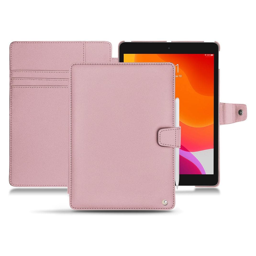 Noreve Leren Portemonnee (Apple iPad 2019 (7e generatie), Apple iPad 2020 (8e generatie), Apple iPad 2021 (9e generatie)), Tablethoes, Roze