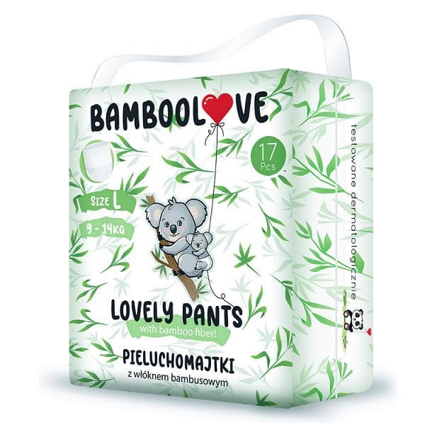 Bamboolove worstkelnės Lovely Pants L, 9-14 kg, 18 vnt. (Verplaatsbaar pakket, 18 Pcs.)
