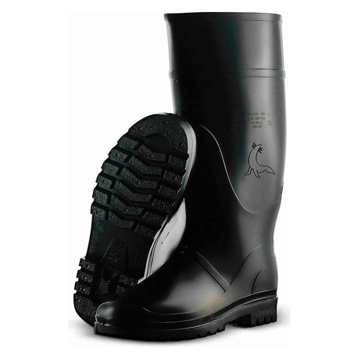 Mavinsa, Unisex, Rubberen laarzen, Waterlaarzen 106 Zwart Hoge Stick, Zwart, (41)