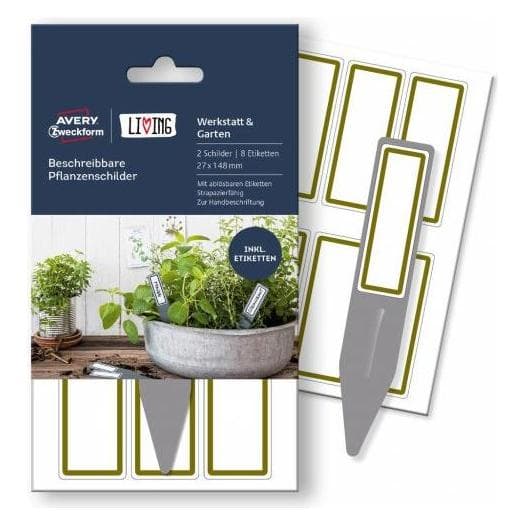 Magni, Labeling strips, Plant labels high 27x148mm grey white