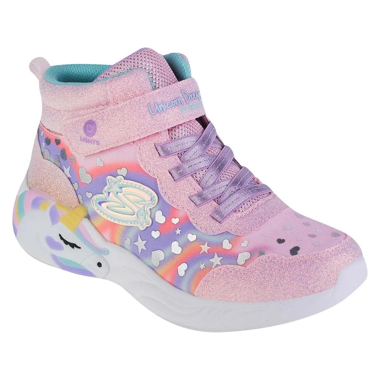 Skechers, Meisjes, Sneakers, Verlichte Eenhoorn Dromen Magische Dromer 302332L-LPMT - 36, Roze, (36)