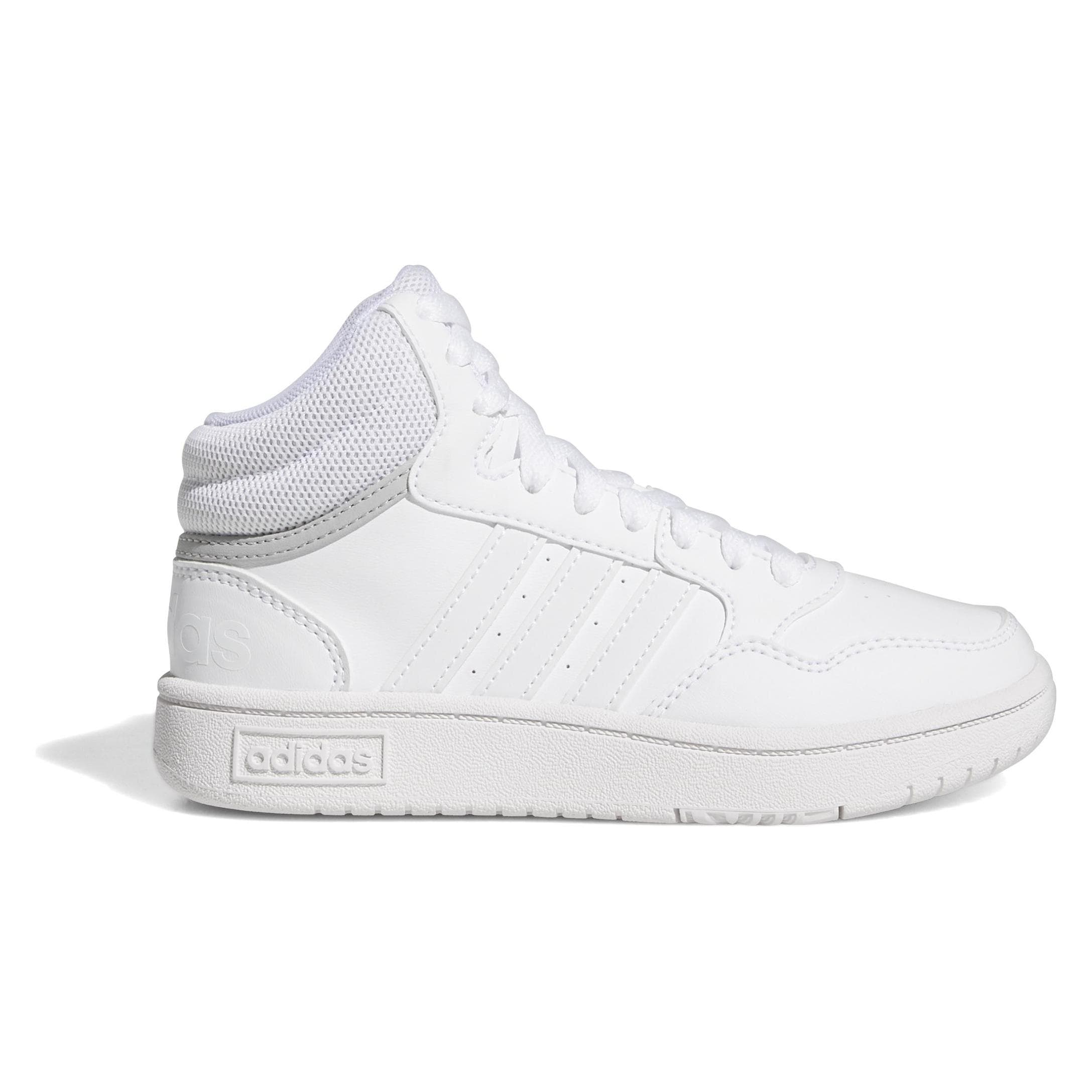 Adidas, Jongens, Sneakers, Hoops, Wit, Grijs, (38 2/3)