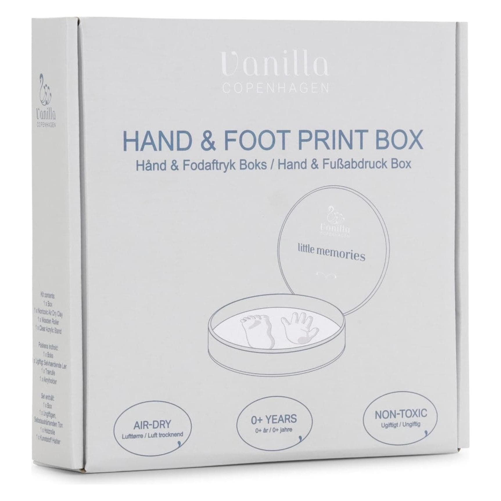 Copenhagen Studios, Babyherinneringen, Vanilla - Hand & Foot Print - Silver and white - One size (5001620501)