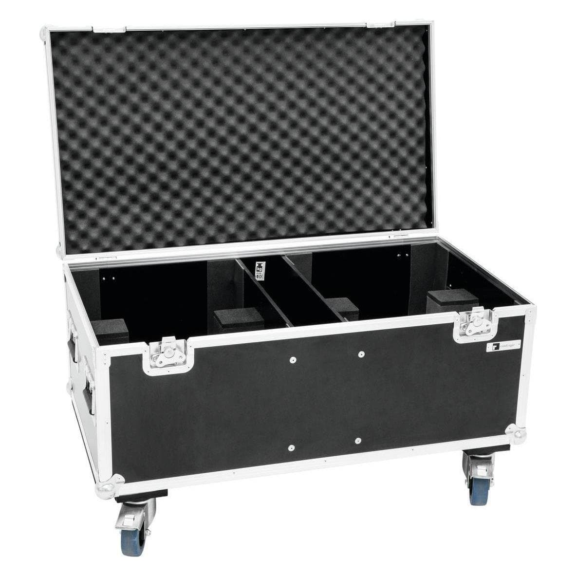 Roadinger Vlucht 2x THA250F (Lichttechniek Case), Audioracks + Koffers, Bruin