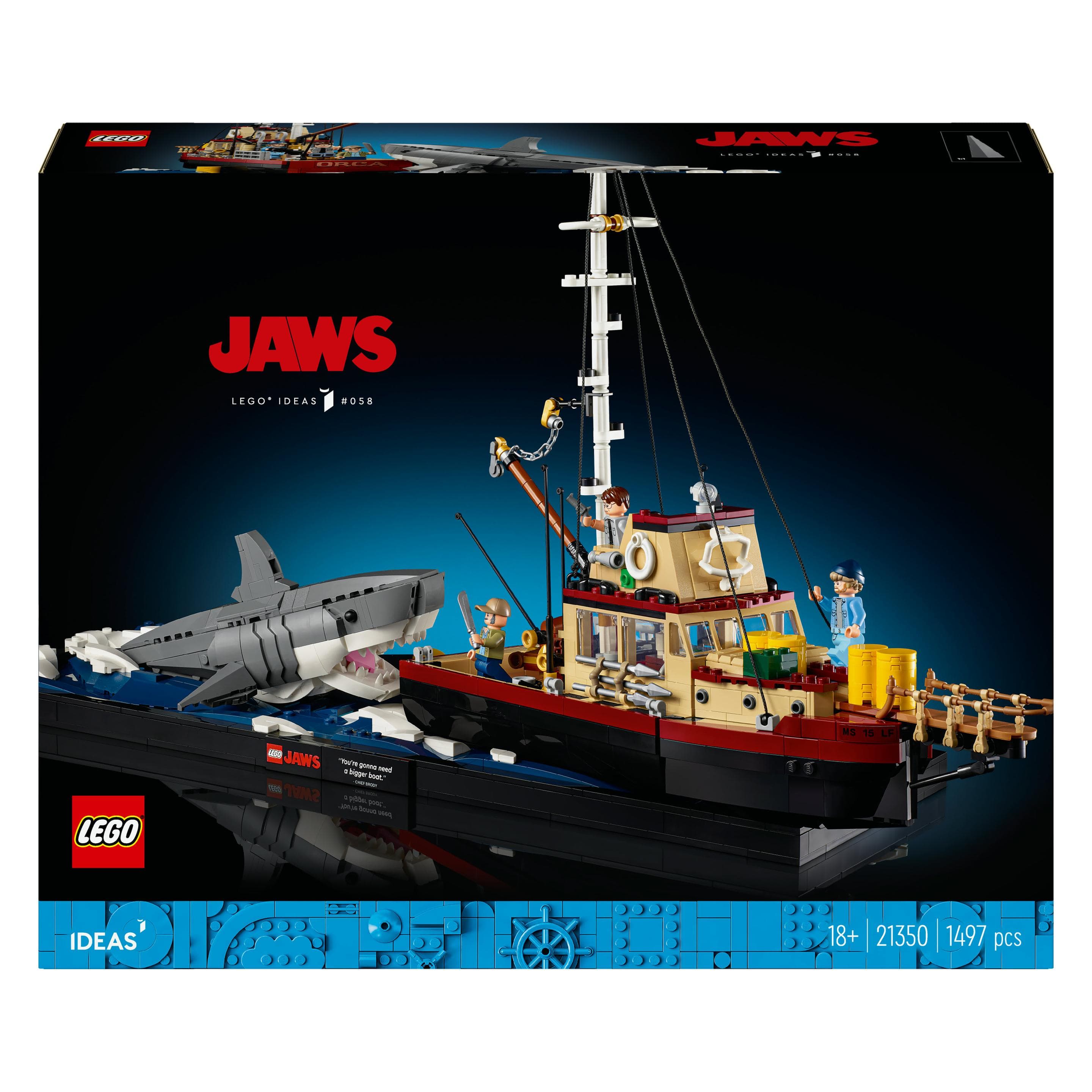 LEGO De grote witte haai (21350, LEGO Ideeën, LEGO Zeldzame Sets)