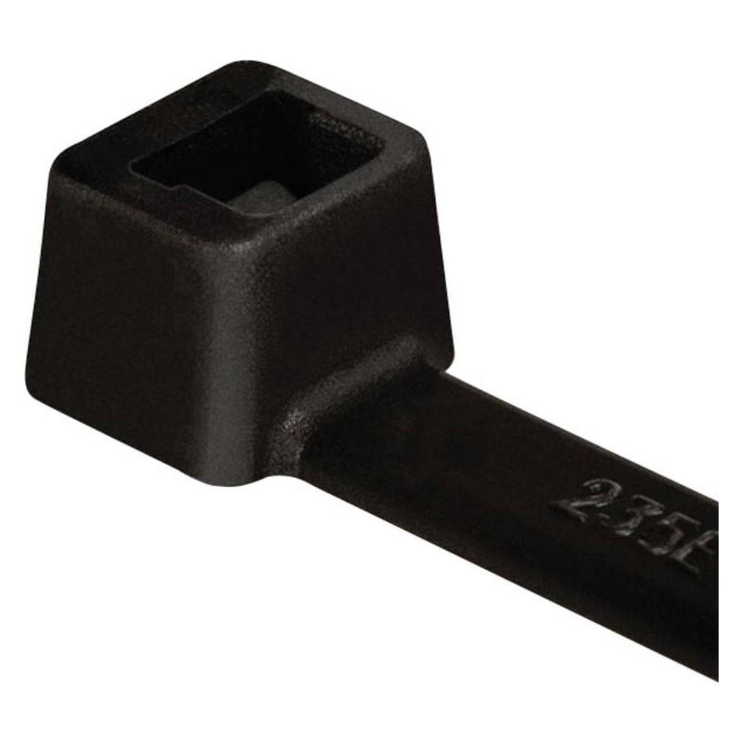 HellermannTyton, Kabelbinders, Kabelbinder inwendig getand T-serie (L x B) 365 mm x 7,6 mm T150R-HS-BK-C1 Kleur: Zwart 100 stuks. (Plastic