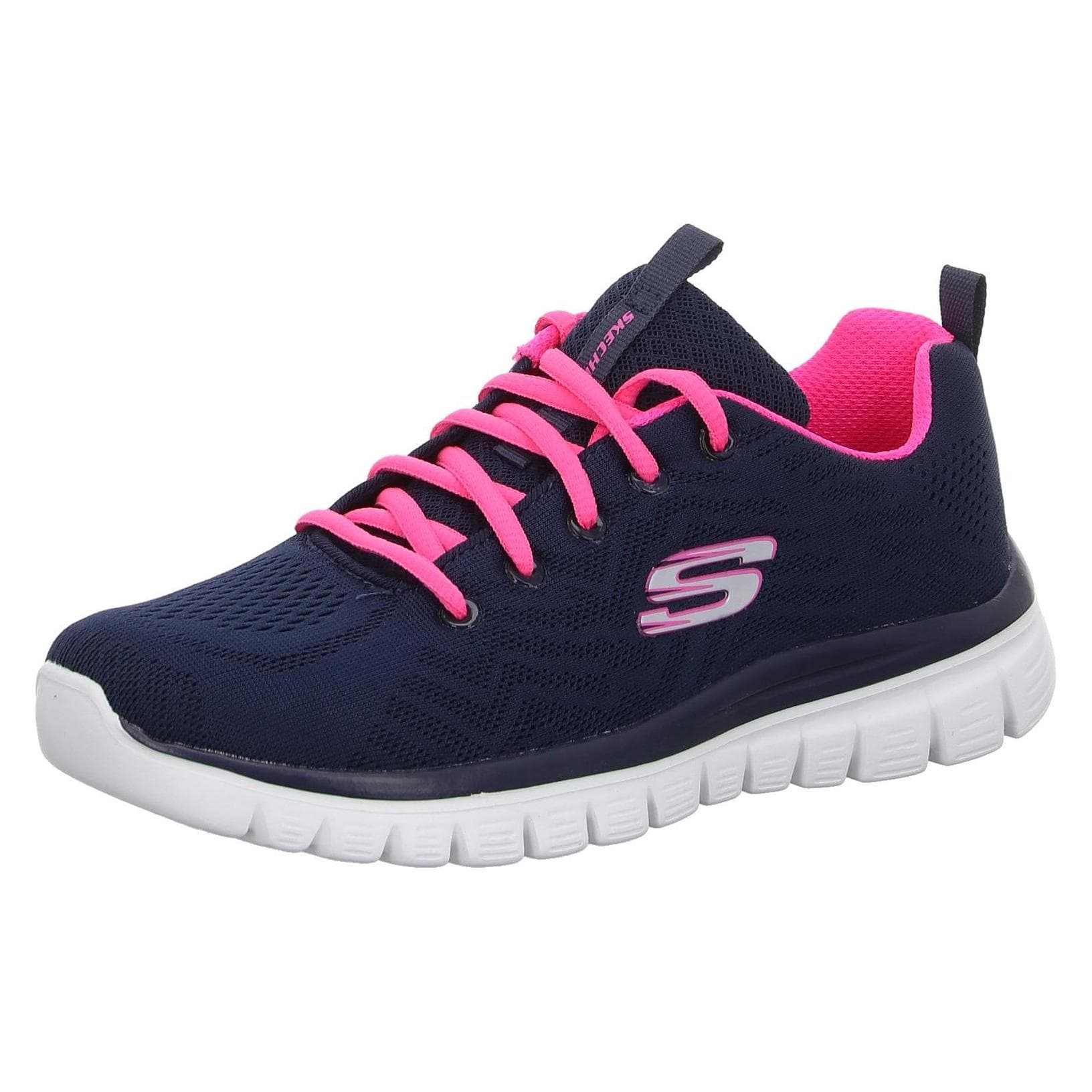 Skechers, Vrouwen, Sneakers, Veterschoenen, Blauw, (38)