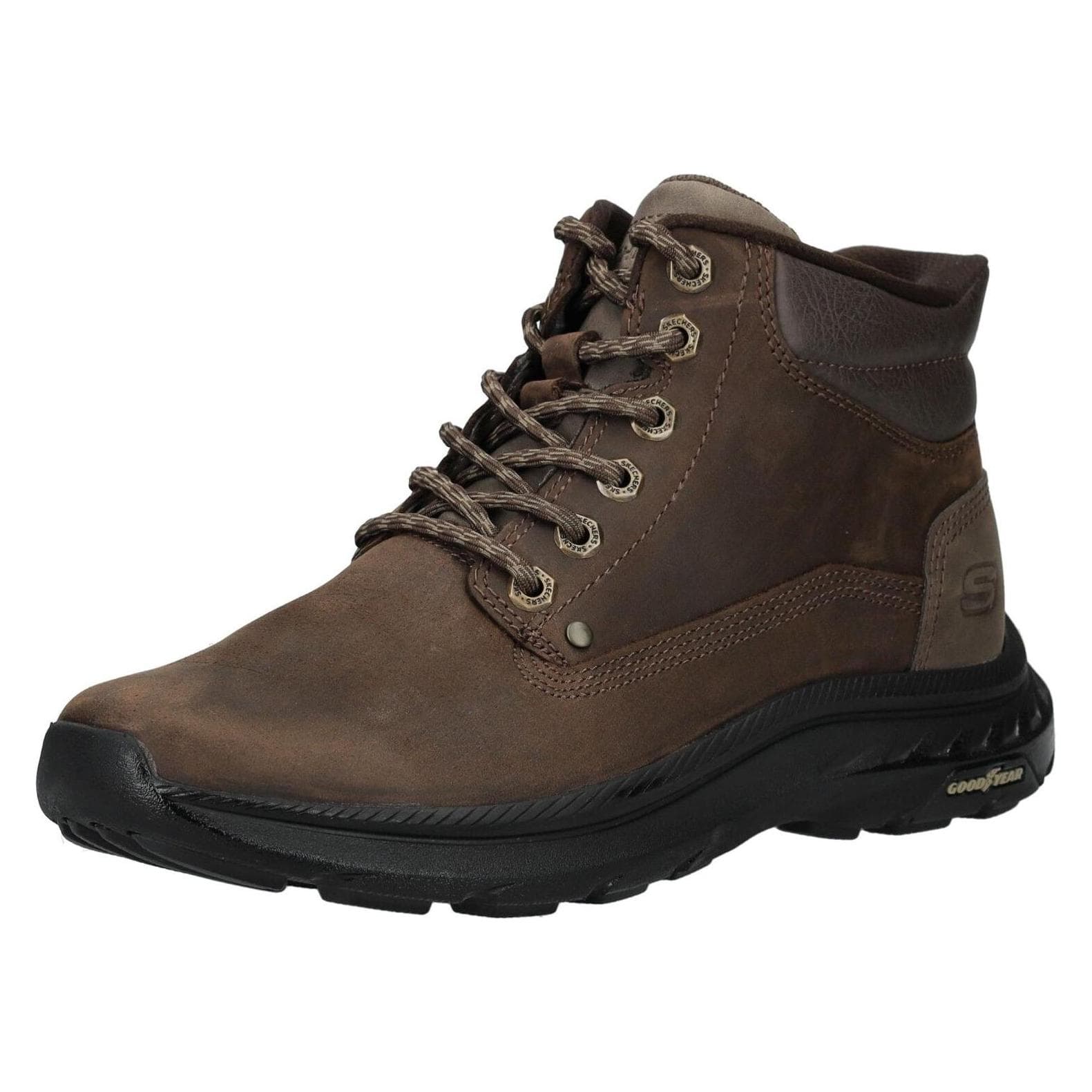 Skechers, Mannen, Laarzen, Pollard - Waylon - Lifestyle Schuhe - Herren, Bruin, (45)