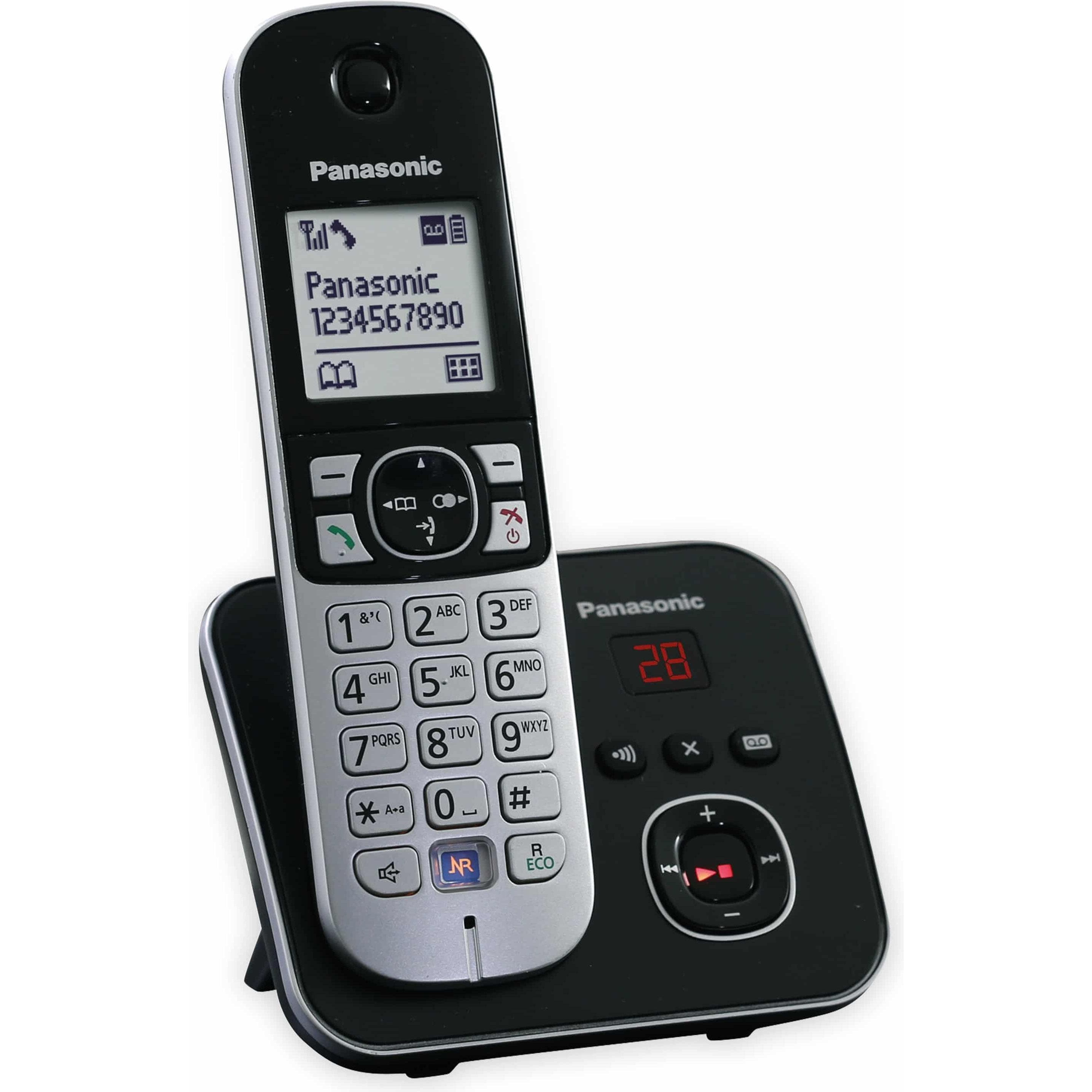 Panasonic KX-TG6821, Telefoon, Zwart