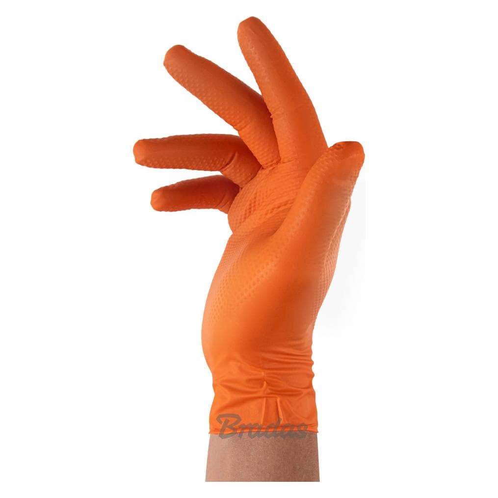 Bradas, Beschermende handschoenen, Diamond Nitrilhandschuhe Orange 8-9 (8, 9)