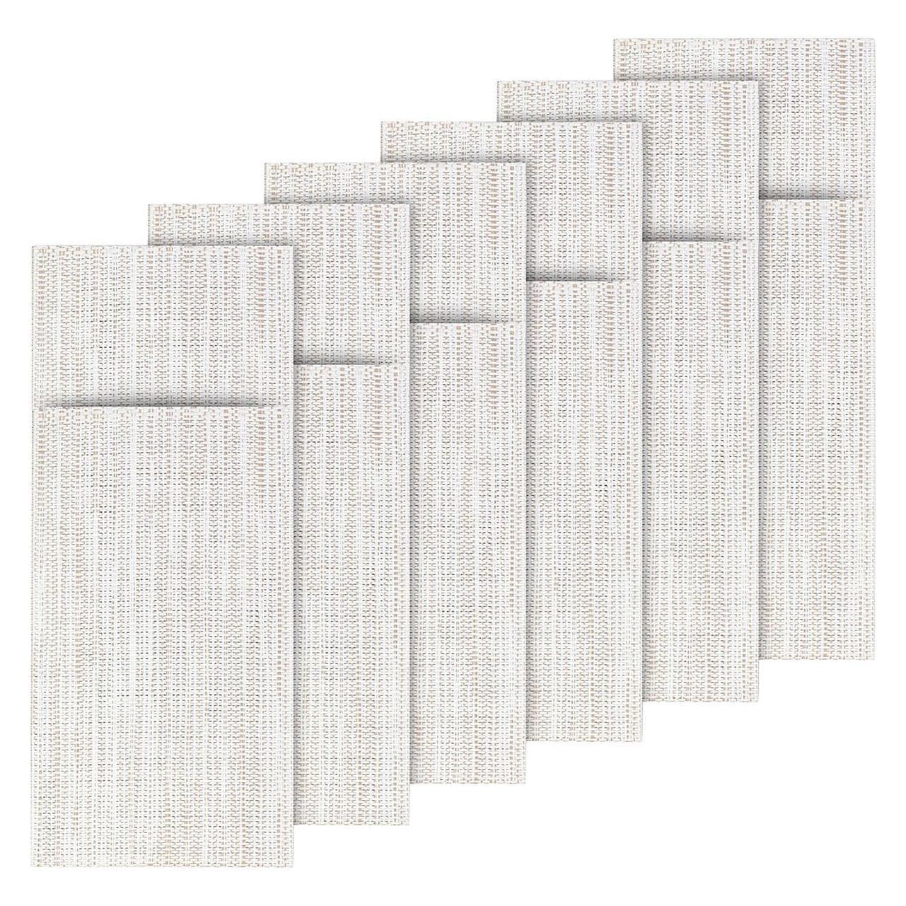 3x Saleen, Placemats, Bestekzakjes 'Uni' Set van 6 (6 Pcs.)