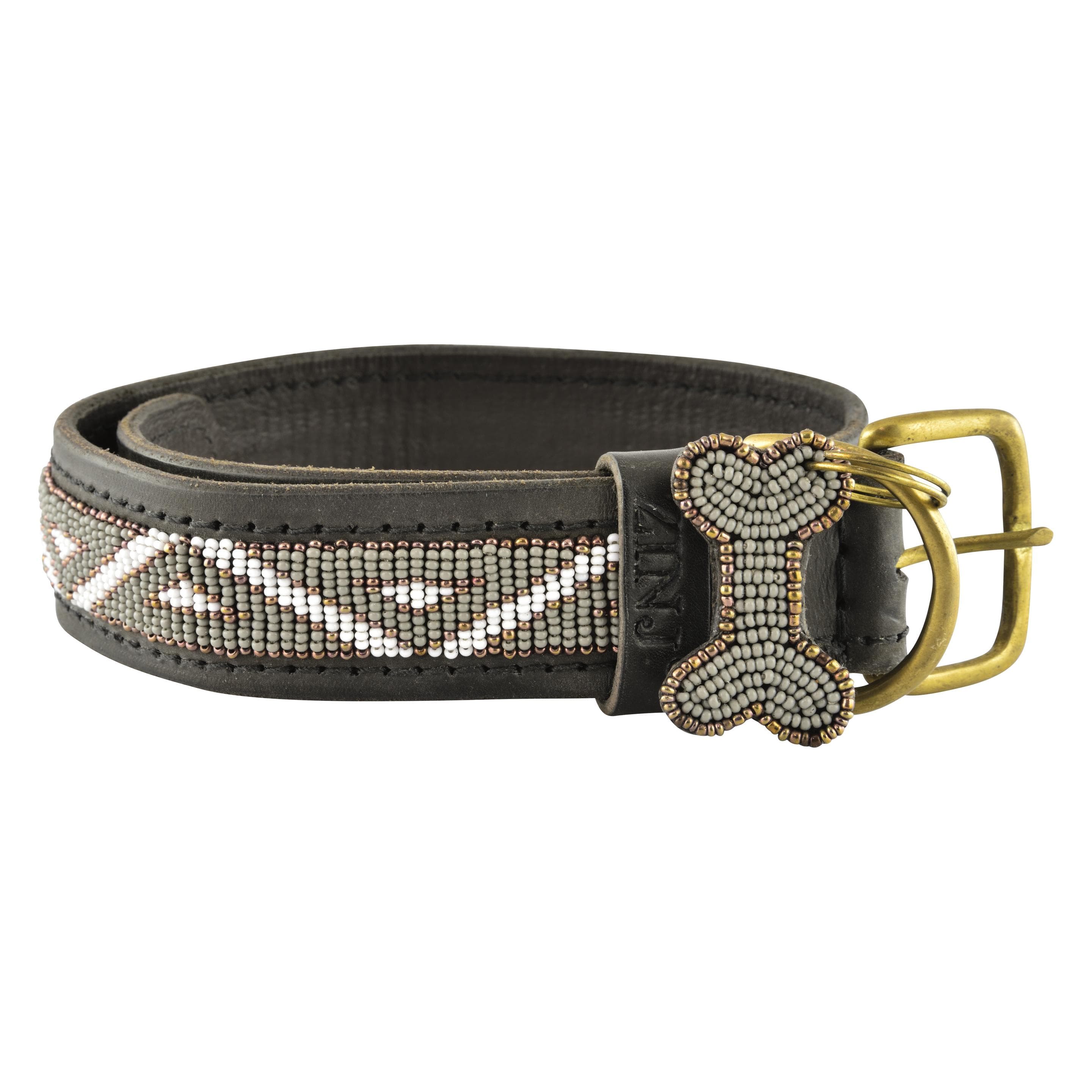 Kampuni Halsband Kabaka mist miedium, 53x3,2 cm (Hond), Kraag + Leiband