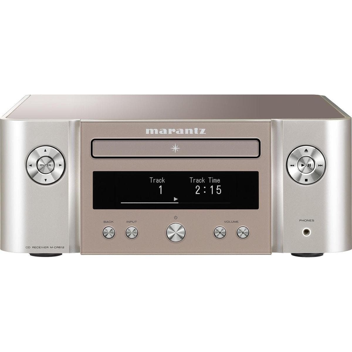 Marantz M-CR612 Melody X (2.0 Kanaal, DAB, DAB+, FM), AV ontvanger, Zilver