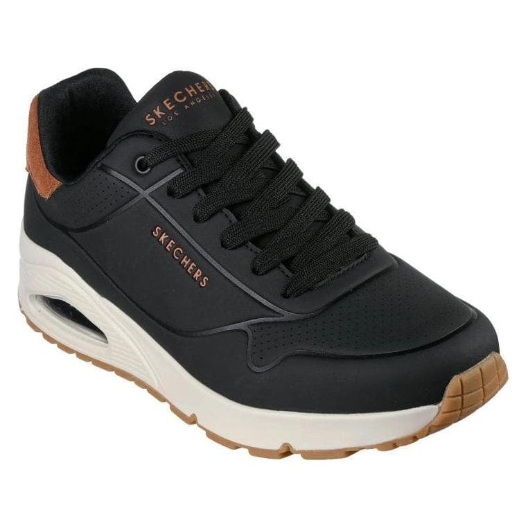 Skechers, Mannen, Sneakers, Uno - Suited On Air - Lifestyle Schuhe - Herren, Zwart, (44)