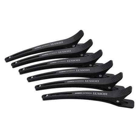 Tools for Beauty, Haarstangen + clips, Hr Acc Koolstof Clips Met Band 6 stuks (6 Pcs.)
