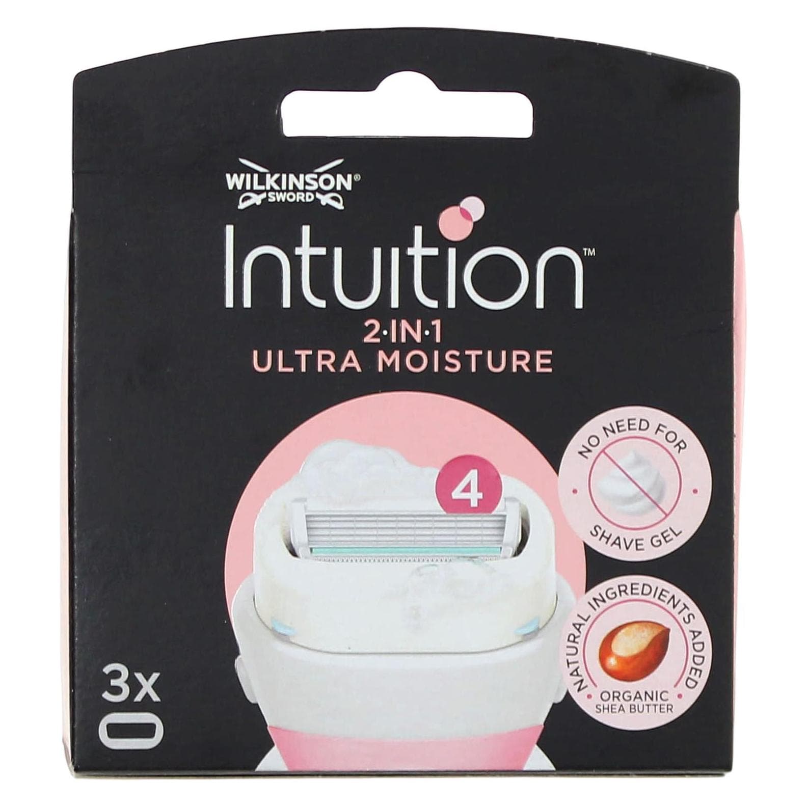 Wilkinson, Scheermesjes, Intuition Ultra Moisture Voor Vrouwen Scheermessteel 4 Mesjes