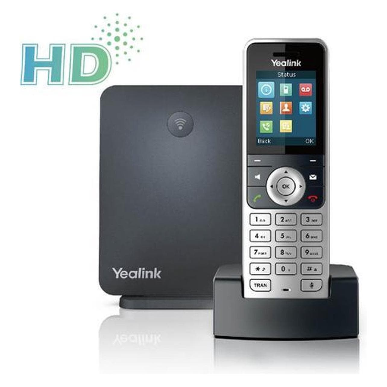 Yealink W53P, Telefoon, Zilver, Zwart