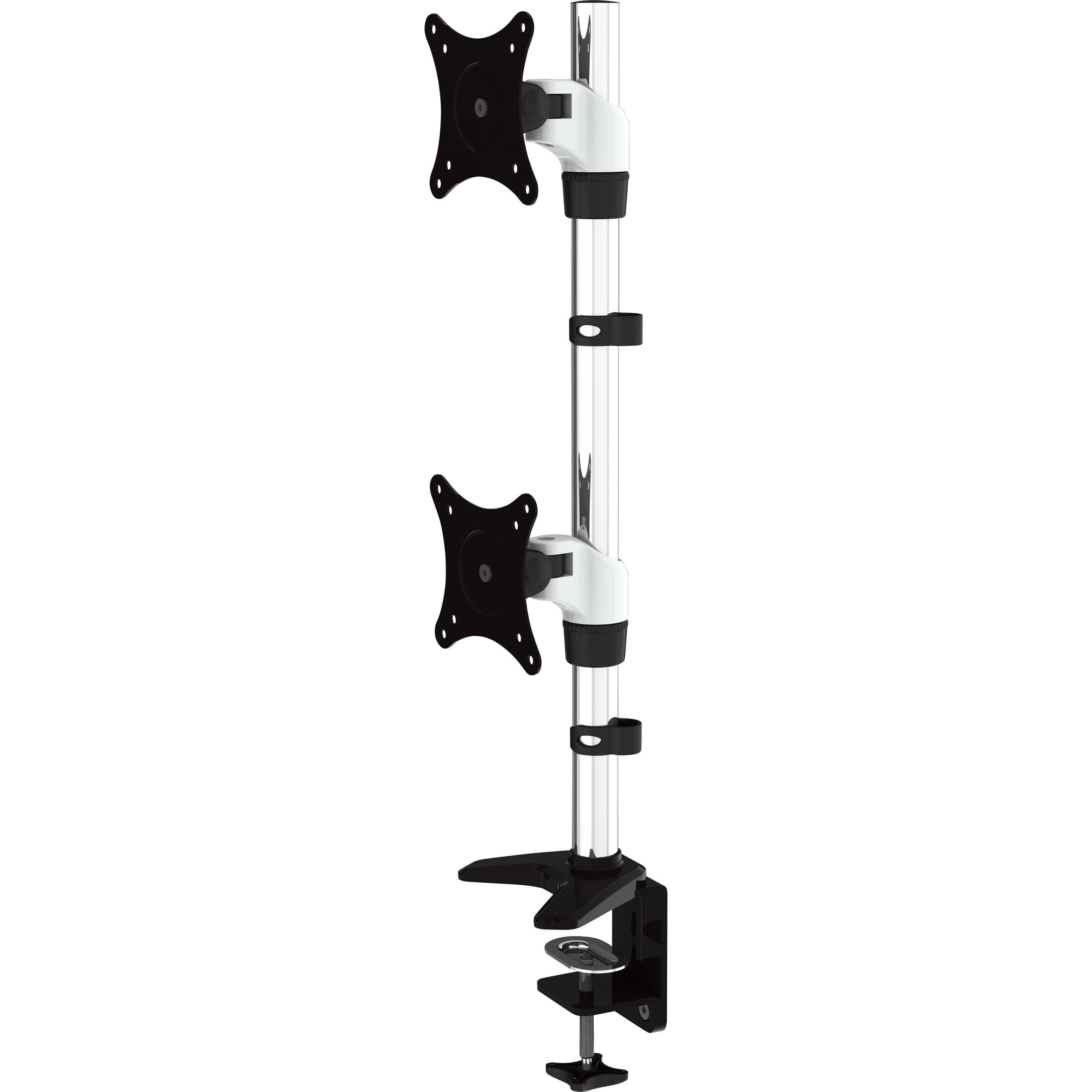 Jenimage ME210TK Bureauhouder - 2 monitoren Kantelen -20 tot +25 graden Draaien 20 graden Pan 360 graden... (Tabel, 27", 13.80 kg), Monitorsteun,