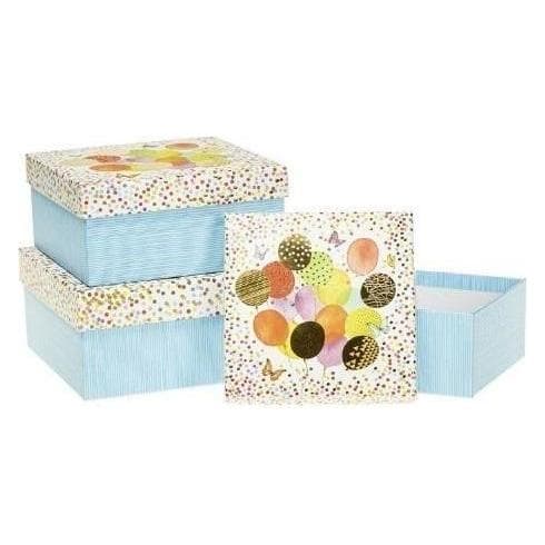 Teka, Cadeauverpakking, Geschenkbox mit 3 Rosettenballons (3x)